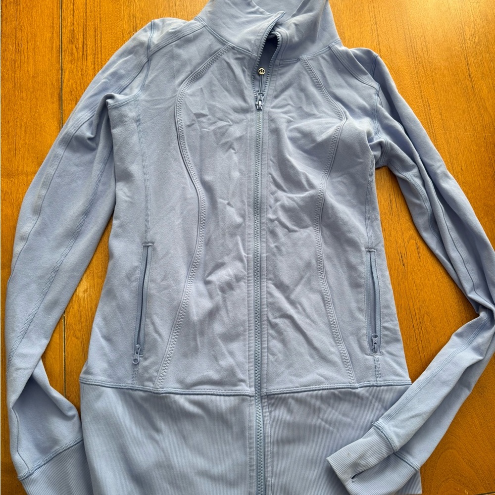 lululemon athletica Light Blue /Periwinkle zip Jacket